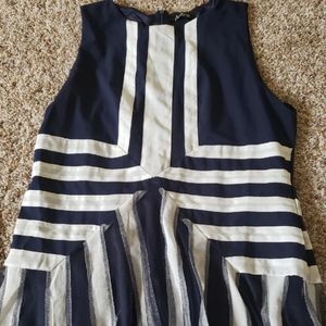 Navy & white tulle dress beautiful occasion large